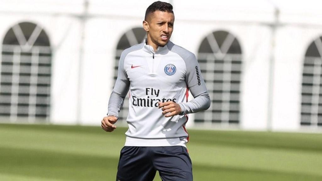 Marquinhos durante un entrenamiento con el PSG. Foto: Twitter (@marquinhos_m5)