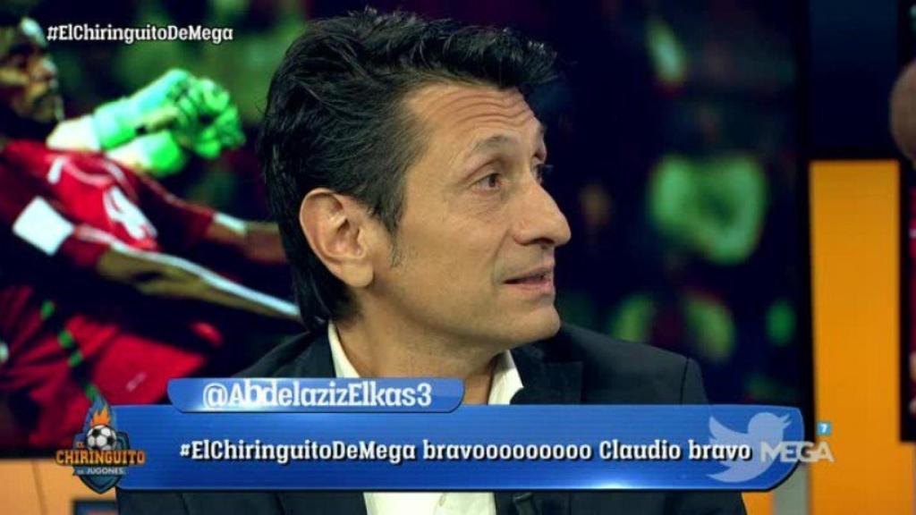 José Félix Díaz, en El Chiringuito. Foto Twitter (@elchinguitotv)