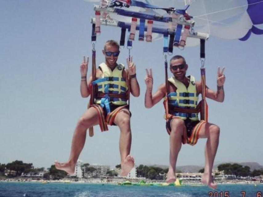 Pablo Sáez y David Delfín, en una de sus divertidas escapadas.