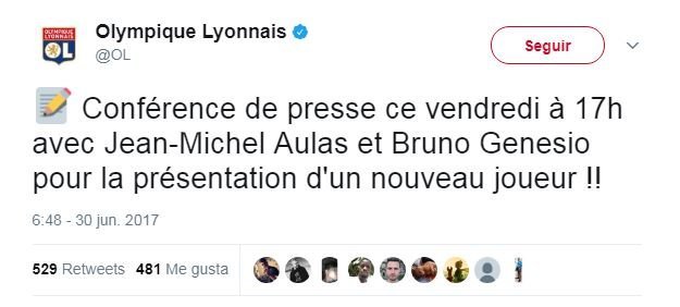 tuit olympique de lyon