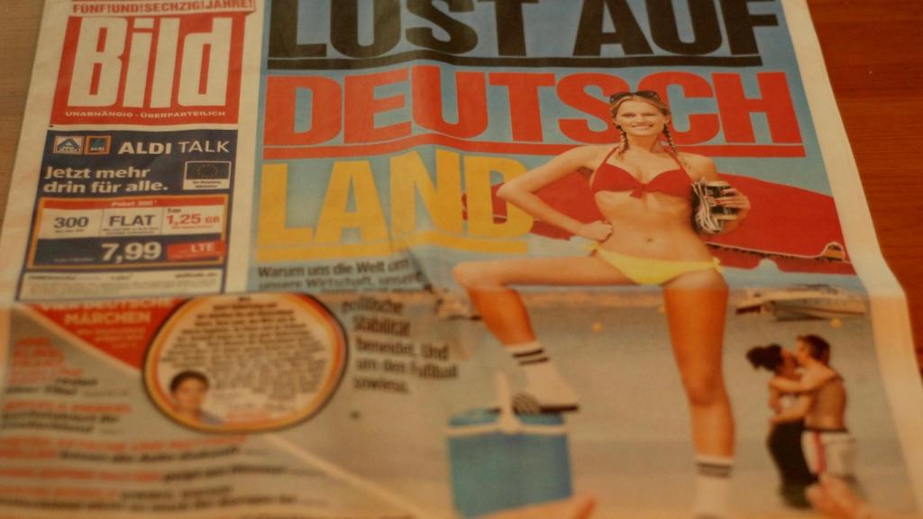 Portada del diario Bild en su 65º aniversario