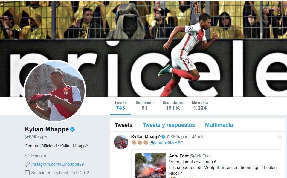 perfil Mbappe