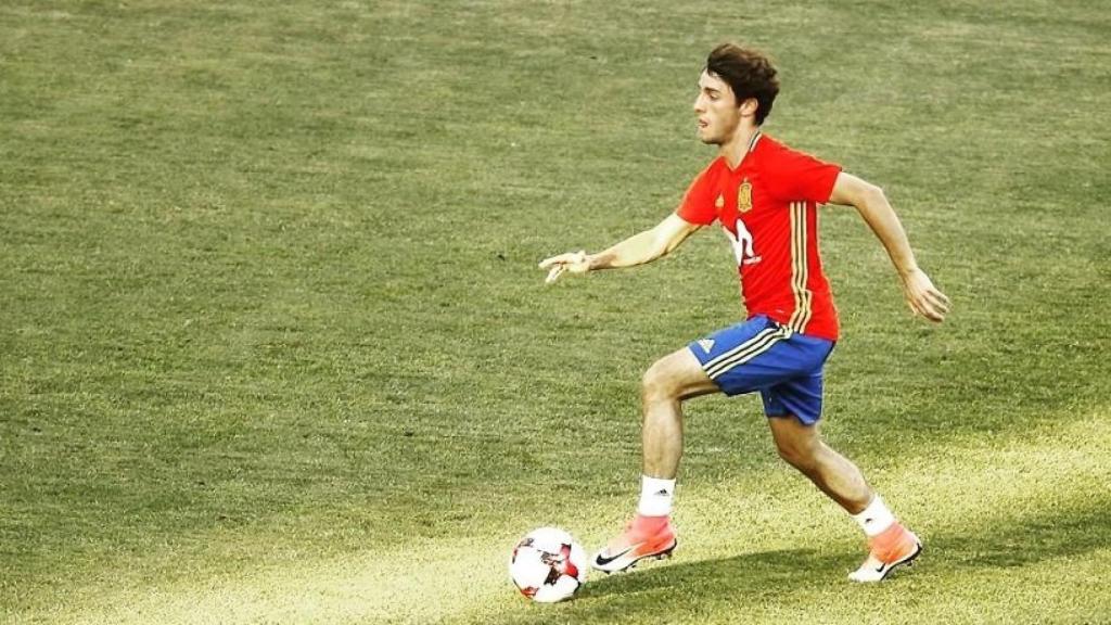 Odriozola con la Sub21. Foto: Twitter (@bestofyou)