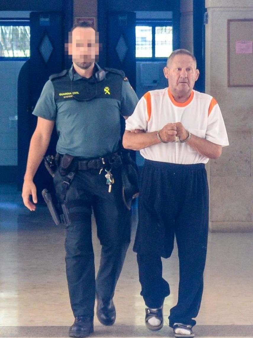 Breaks, en las dependencias judiciales del San Bartolomé de Tirajana antes de prestar declaración.