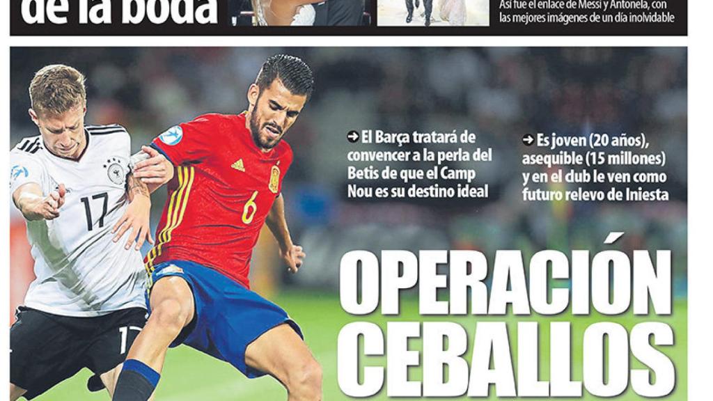 La portada del diario MUNDO DEPORTIVO (02/07/2017)