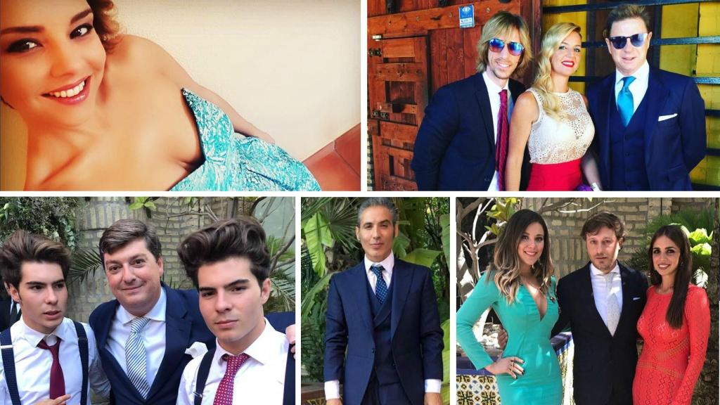 Algunos de los invitados al enlace: Chenoa, los Morancos, los Gemeliers y Pitingo