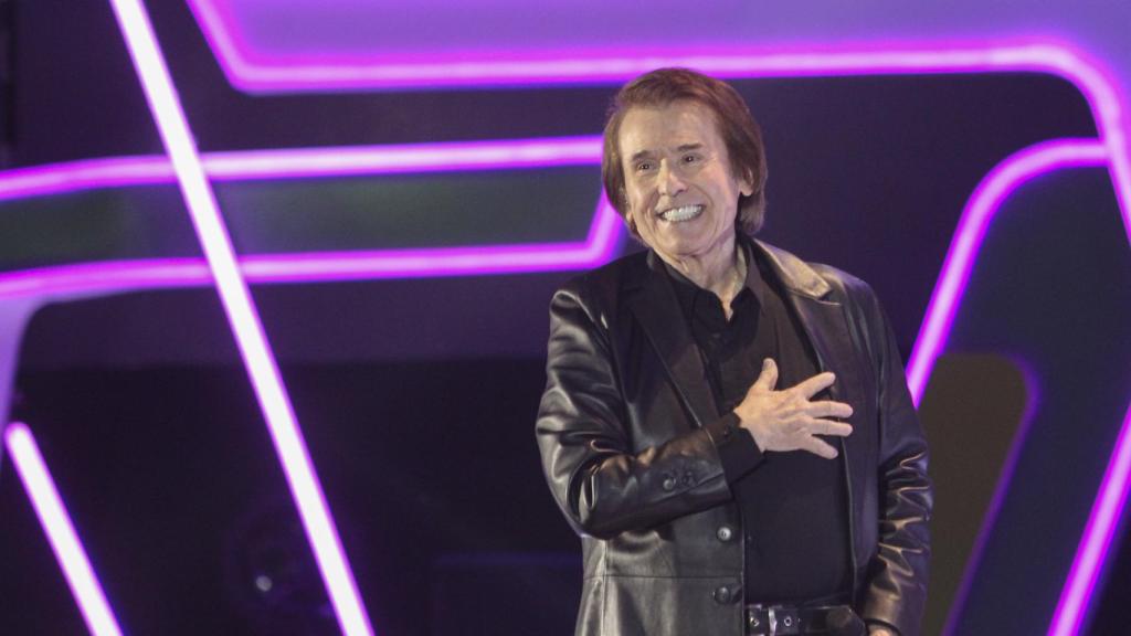 El cantante Raphael durante los premios Cadena Dial 2017.