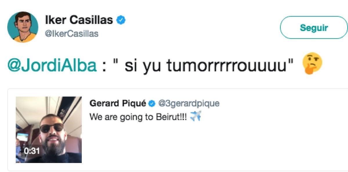 ¡Hasta Casillas se mofa del inglés de Jordi Alba!