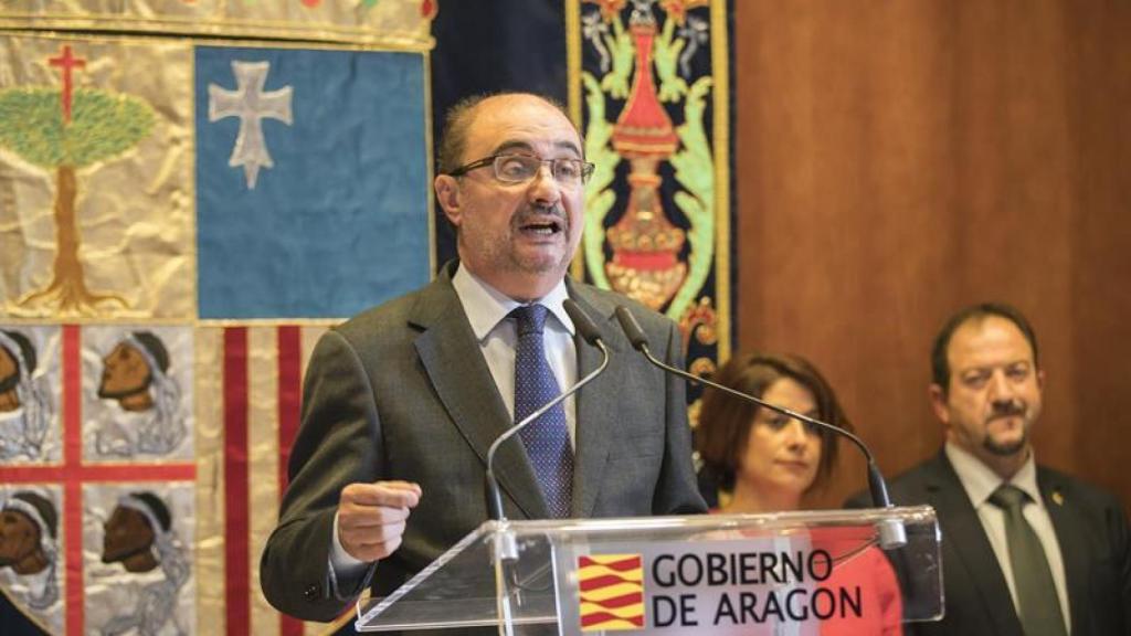 Javier Lambán, en un acto institucional.