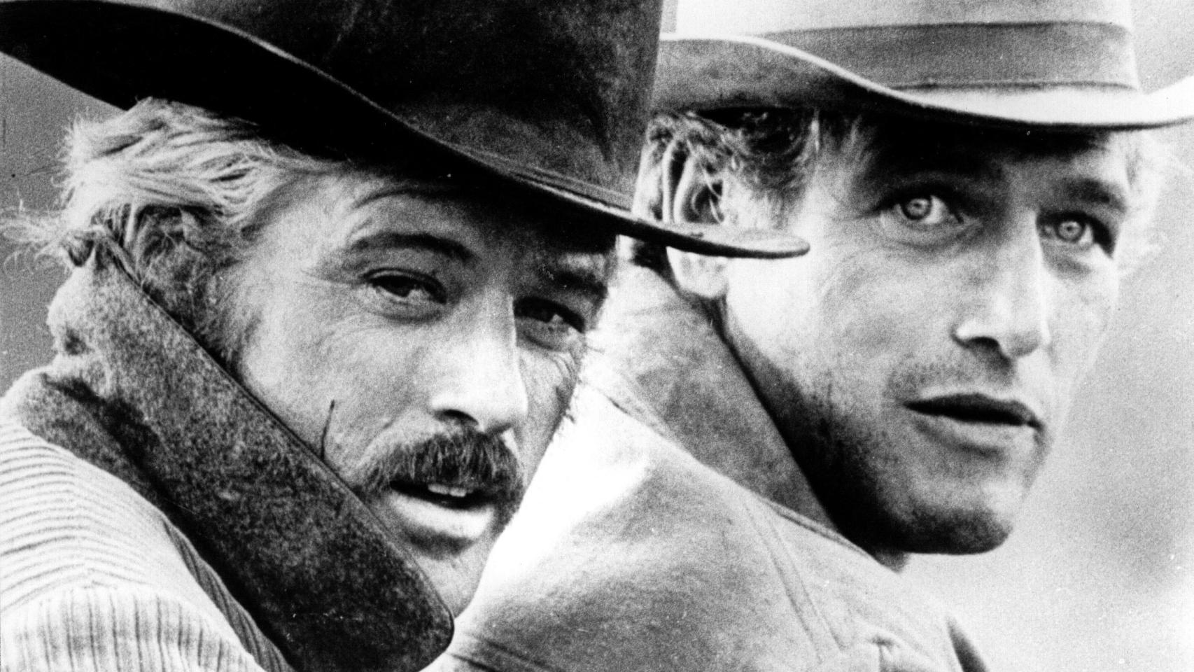 Paul Newman y Robert Redford en la película Dos hombres y un destino (1969). | Foto: GTRES.