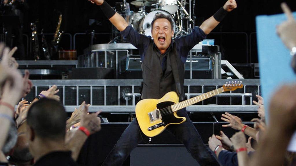 Bruce Springsteen en un concierto.