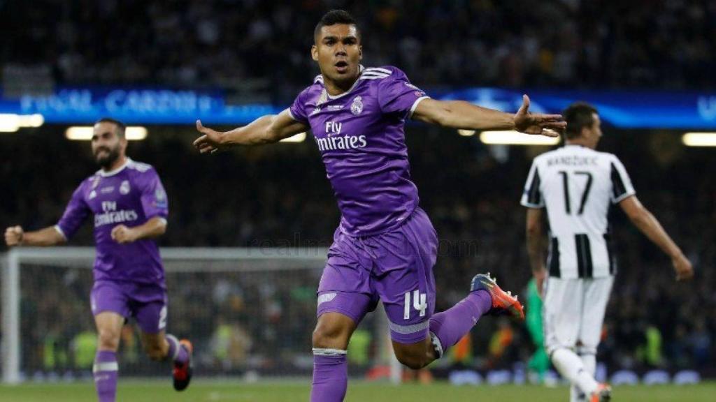 Casemiro celebra su gol