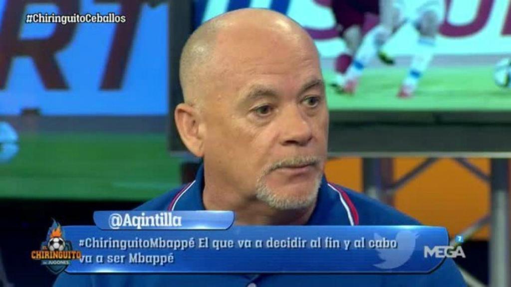 Alfredo Duro, en El Chiringuito   Foto: Twitter (@elchiringuitotv)