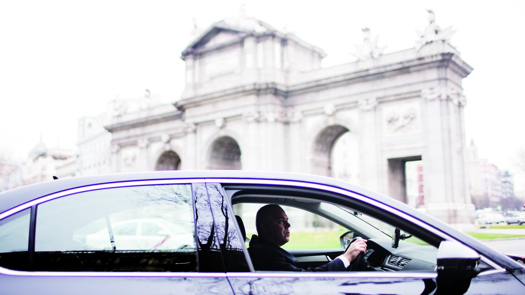 Un conductor de Uber.