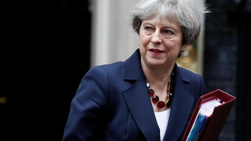 May frente a Downing Street en una imagen de archivo