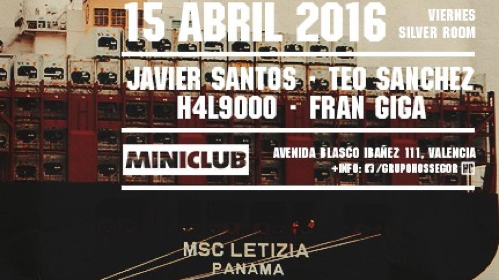 Cartel de Cabanyal Resistance, el grupo de música electrónica de Javier Sánchez.