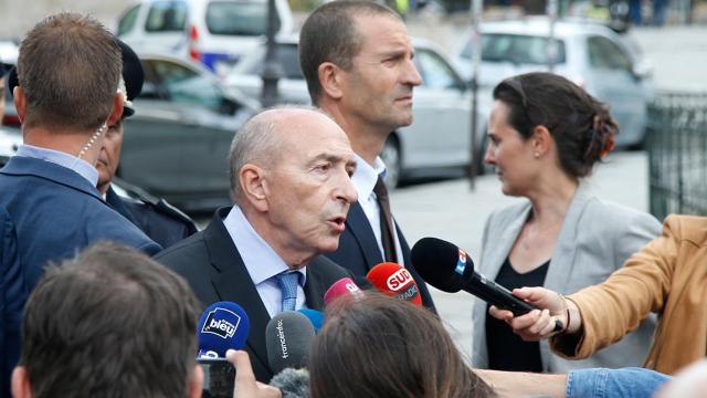 El ministro del Interior francés en una comparecencia de prensa.