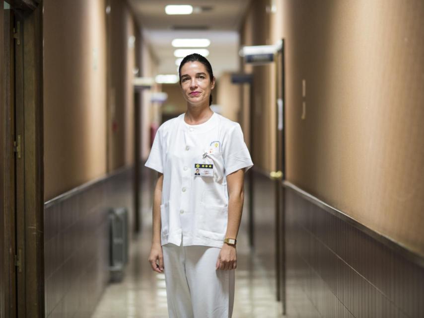 La teniente Arancha Posadas fue una de las enfermeras de la misión.