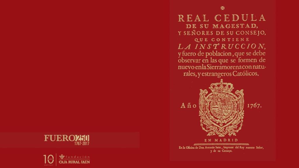 Real cédula otorgada a La Carolina.