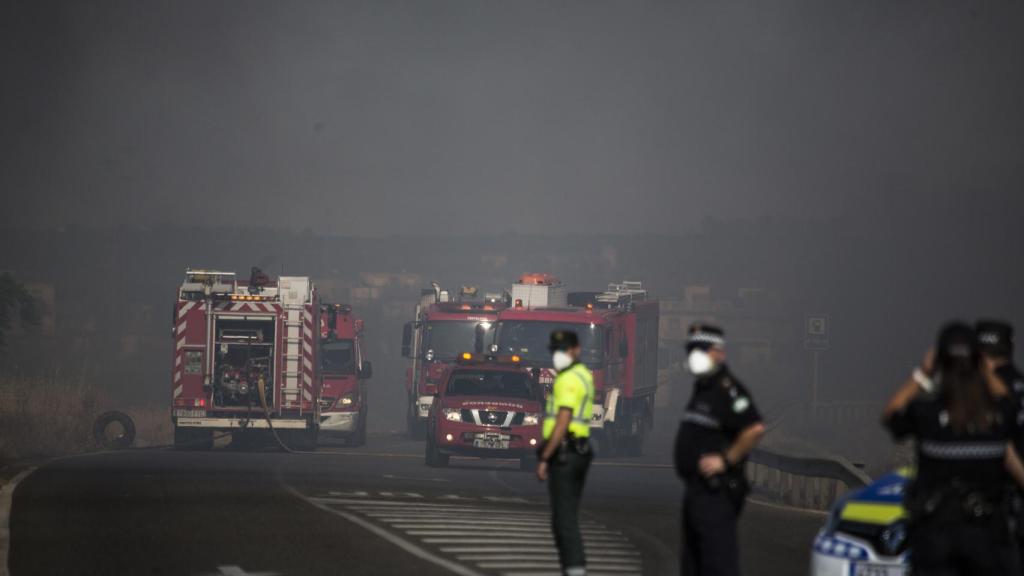 Efectivos actuando en el asentamiento. Foto: Fernando Ruso