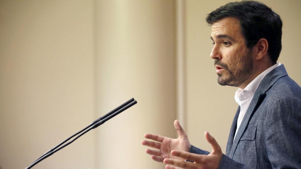 El líder de Izquierda Unida Alberto Garzón