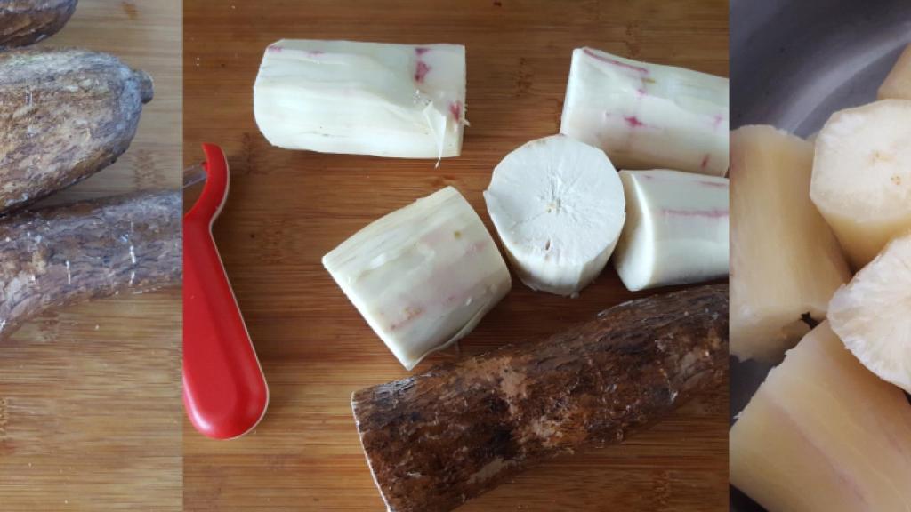 Yuca pelada.