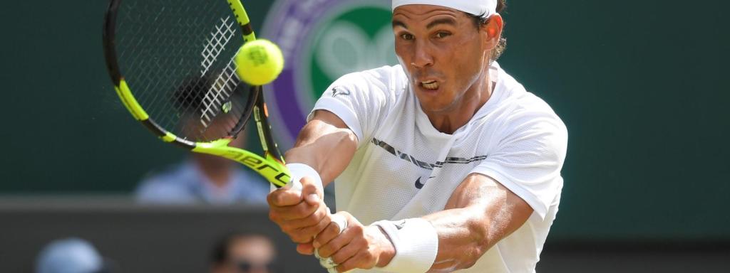 Nadal en el partido contra Khachanov.