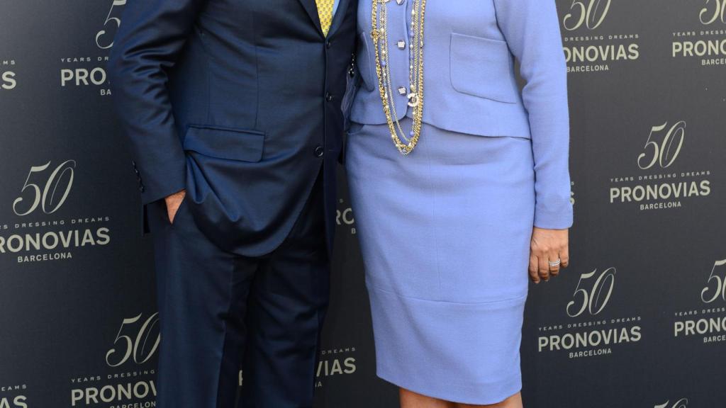 Alberto Palatchi, fundador de Pronovias, junto a su ya exmujer, Susana Gallardo.