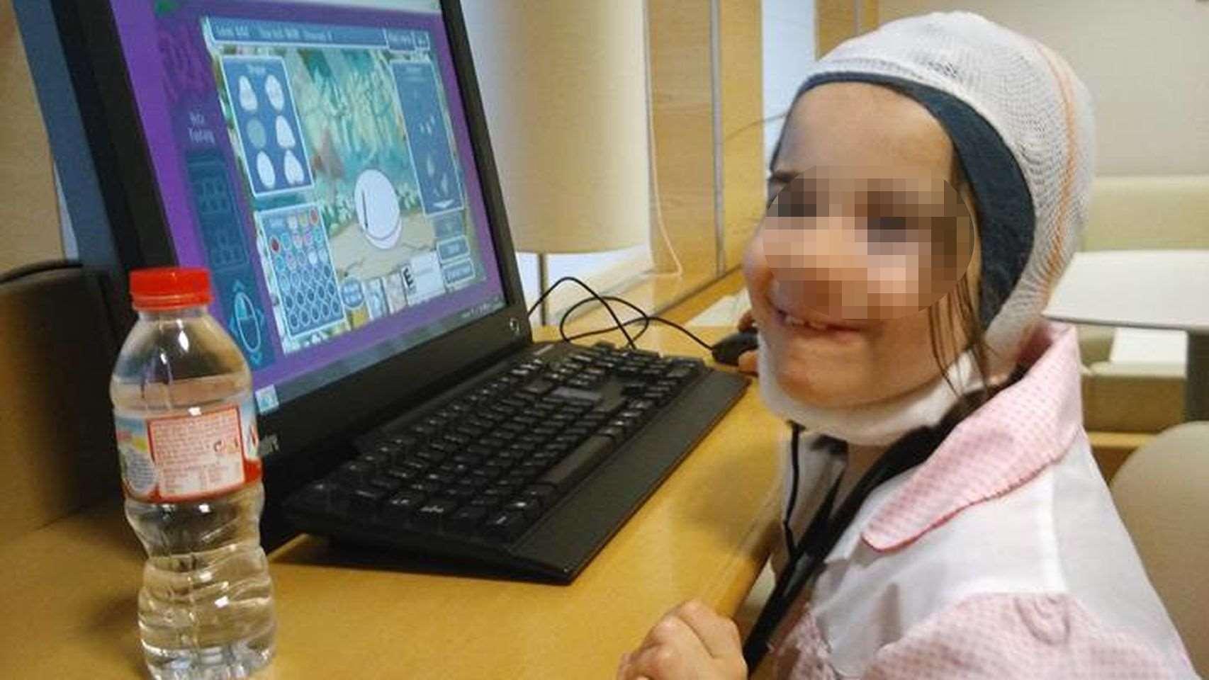 Nahia, en su estancia en la clínica Teknon