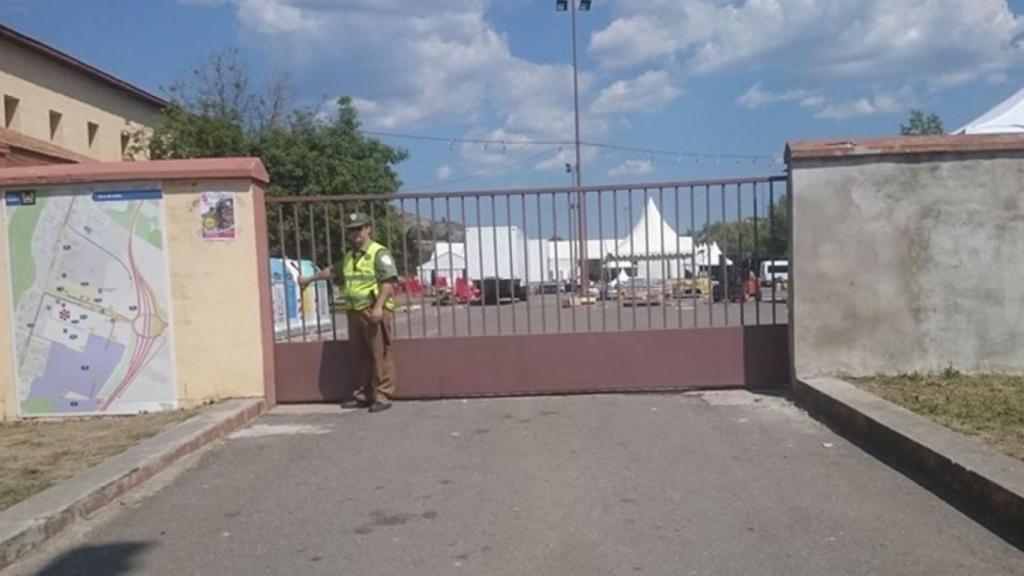 Iván Pardo, tío político y asesino confeso de Naiara, en su lugar de trabajo como guardia de seguridad.