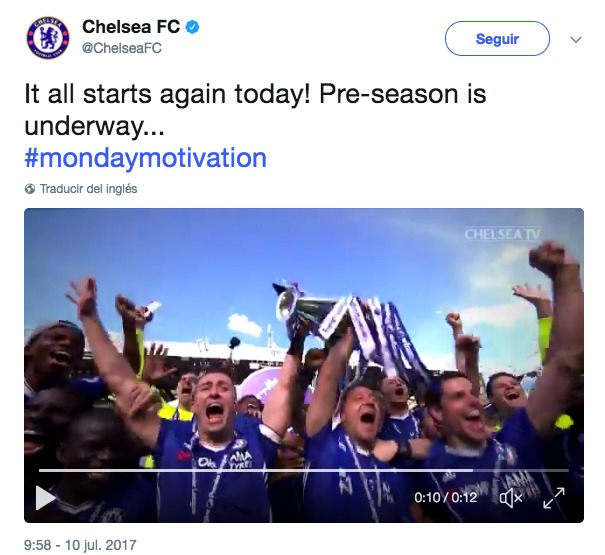 El Chelsea 'olvida' a Costa en su vídeo de pretemporada.