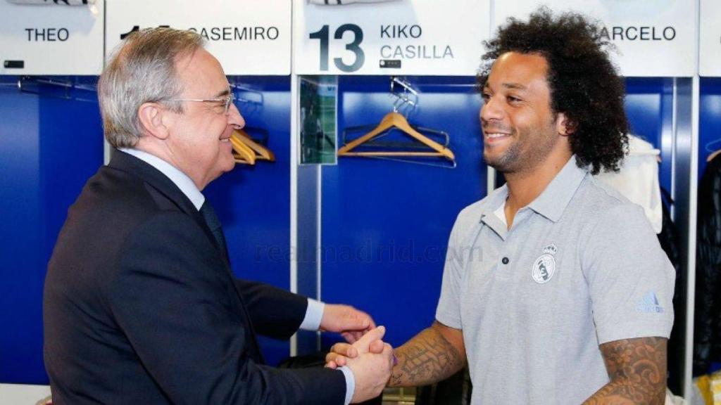Florentino saluda a Marcelo