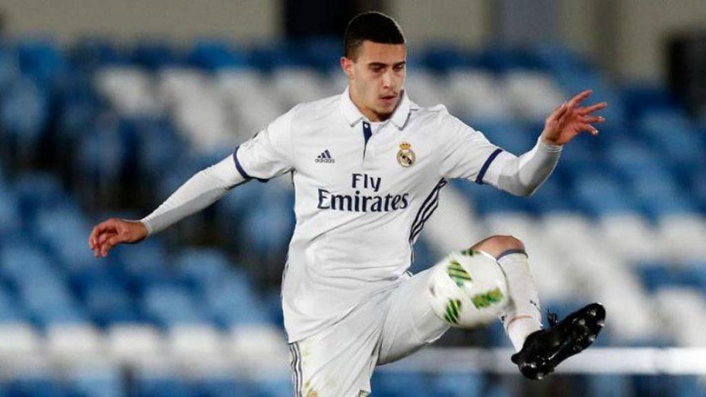 Mario Hermoso, con el Castilla