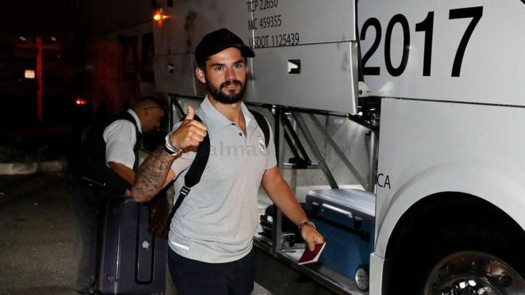 Isco posa en Los Ángeles para iniciar la pretemporada.