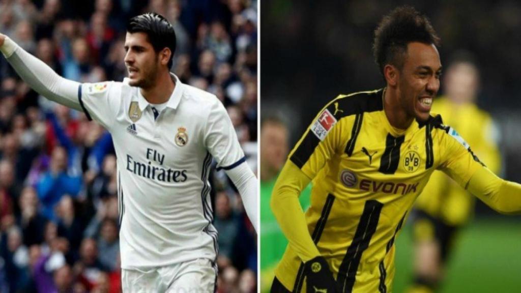 Aubameyang podría quitarle la delantera del Chelsea a Morata.