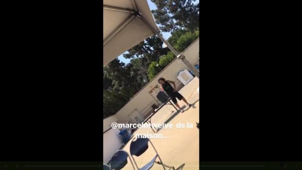 El baile de Marcelo durante la concentración en UCLA
