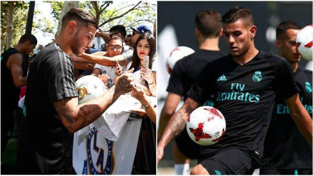 El primer día de Theo en el Madrid