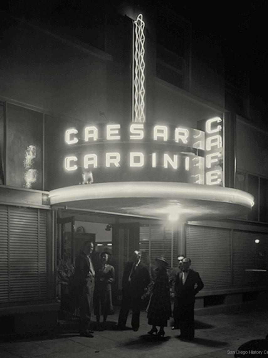 El exterior del restaurante Caesar, en Tijuana.