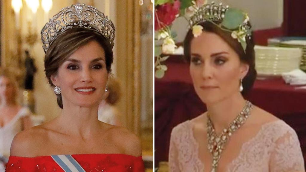 Letizia y Kate Middelton.