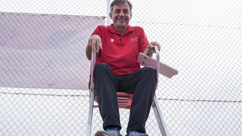 Sánchez Vicario en la Ciudad de la Raqueta de Madrid.