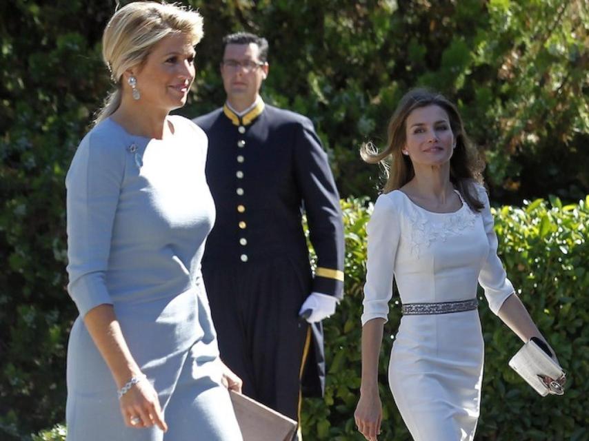 Letizia con Máxima de Holanda.
