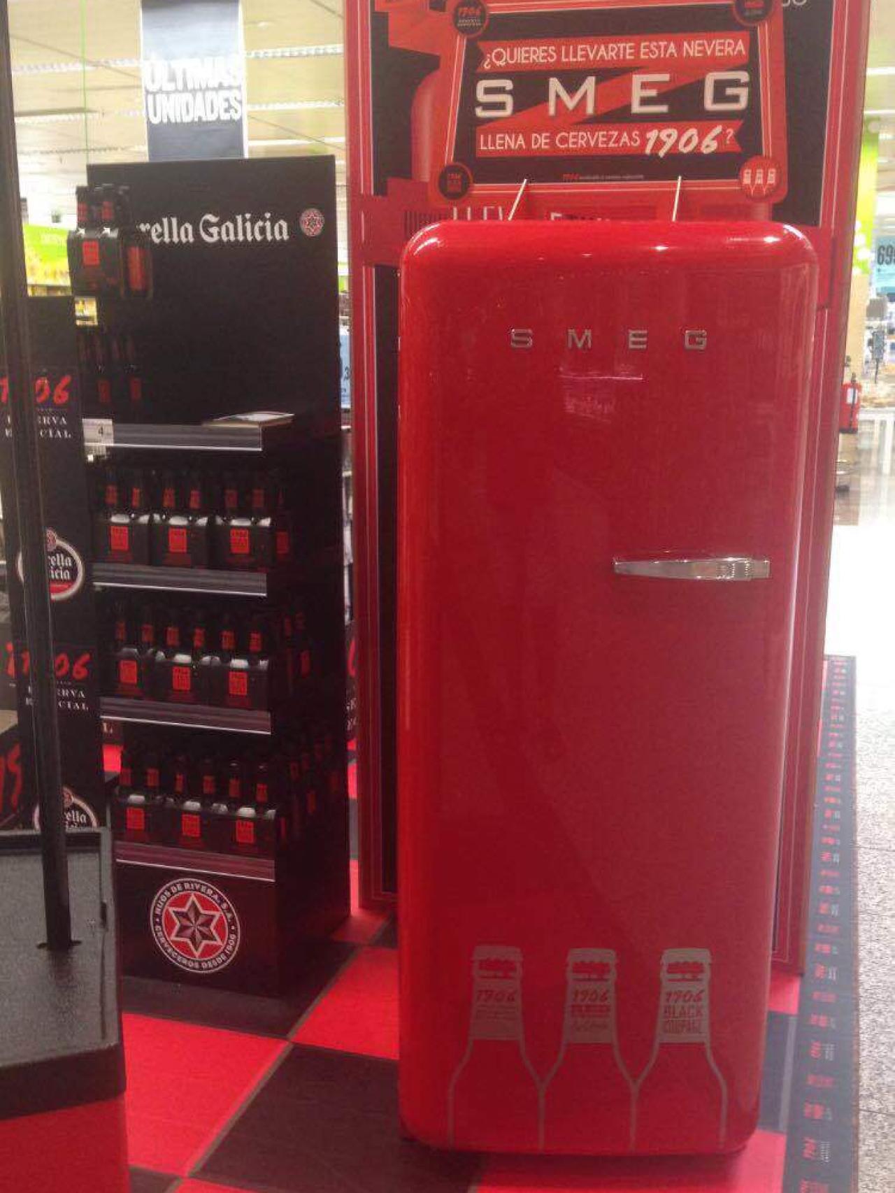 Con la cerveza Estrella Galicia, Luis ha conseguido más de 10 neveras de la marca Smeg