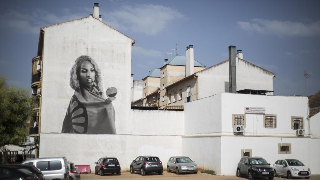 El mural de 11 metros de Jenifer.