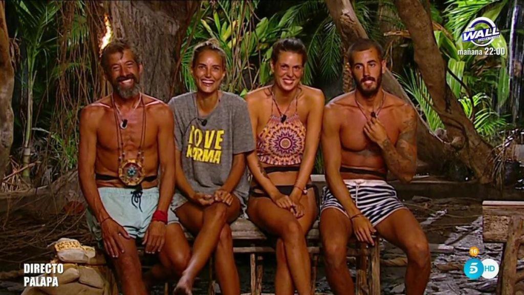 José Luis, Alba, Laura e Iván, grandes finalistas de 'Supervivientes'