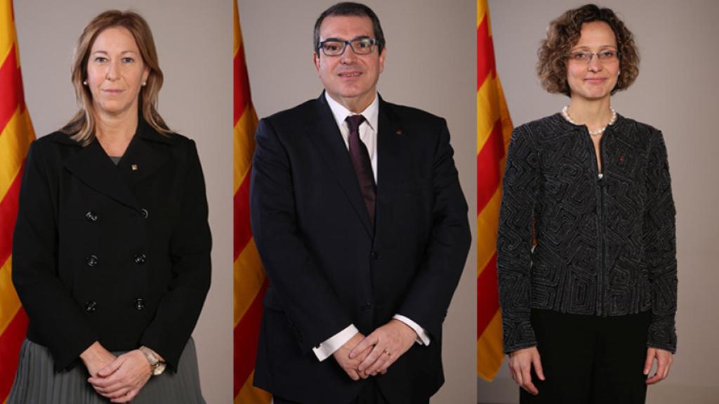 Neus Munté, , Jordi Jané y Meritxell Ruiz.