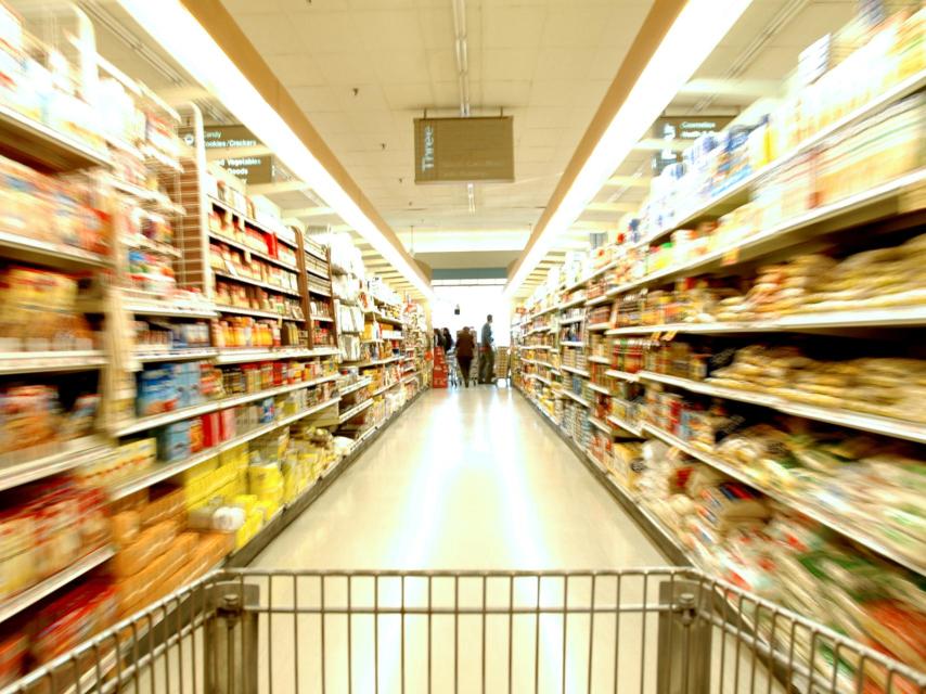 El pasillo de un supermercado, en una imagen de archivo.