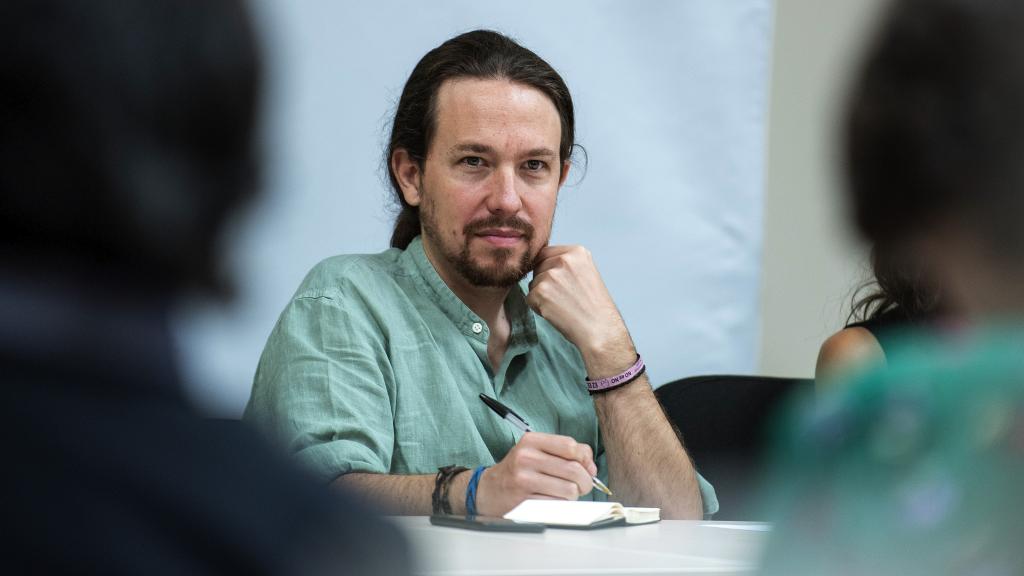 Pablo Iglesias en un Consejo Ciudadano Estatal.