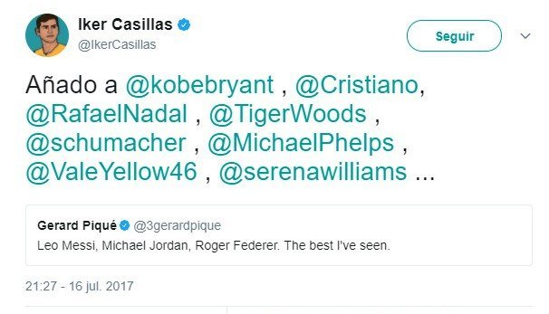 Casillas retrata a Piqué: Cristiano también es uno de los mejores