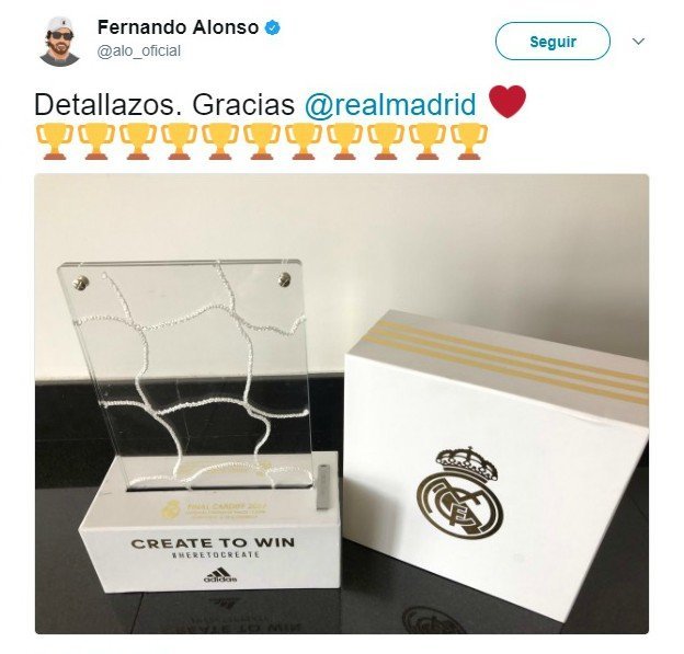 Fernando Alonso presume de madridismo, ¡pero se olvida de La Duodécima!