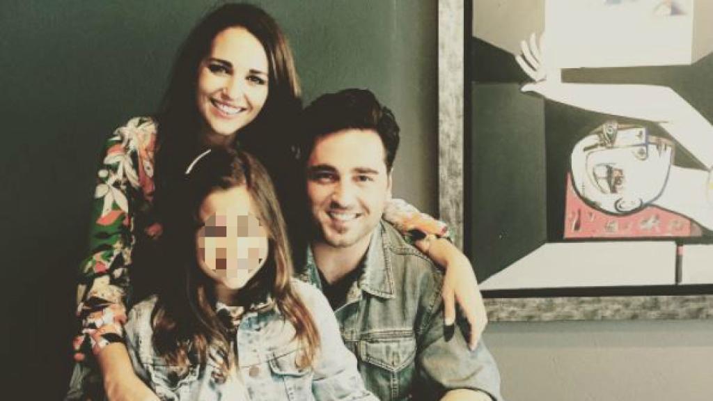 Paula Echevarría, David Bustamante y Daniella.